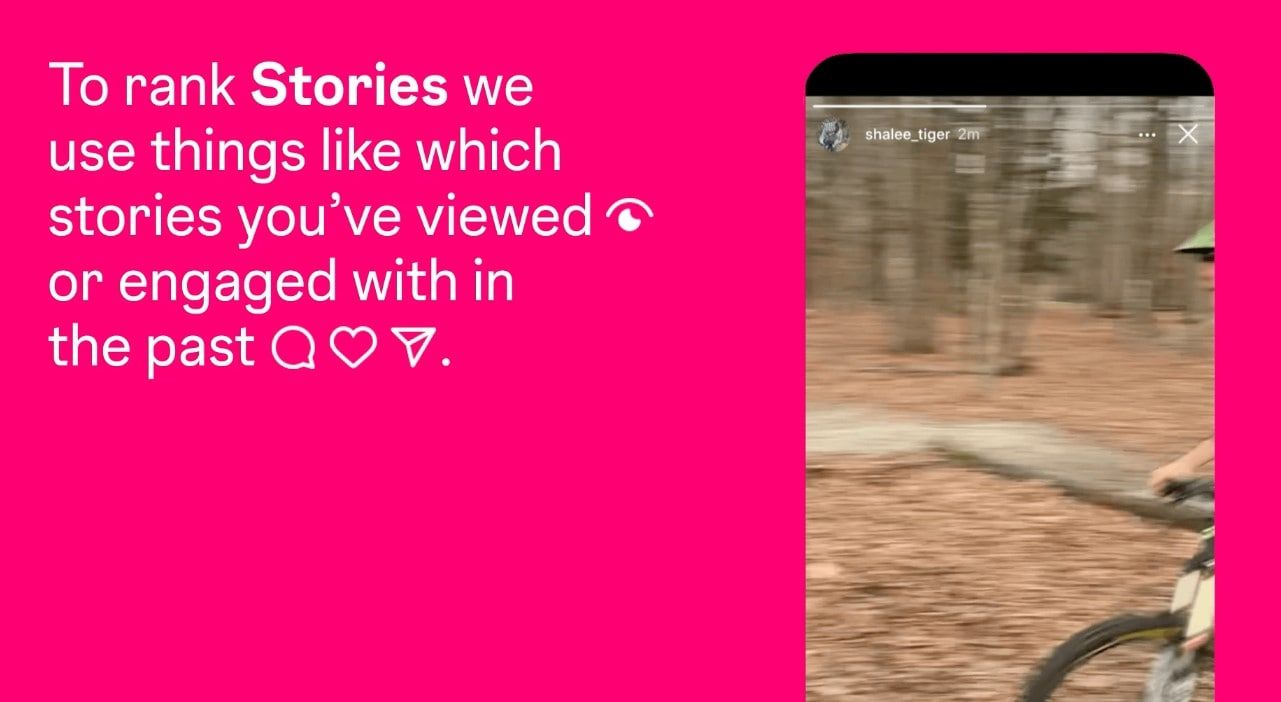 O algoritmo das Stories do Instagram