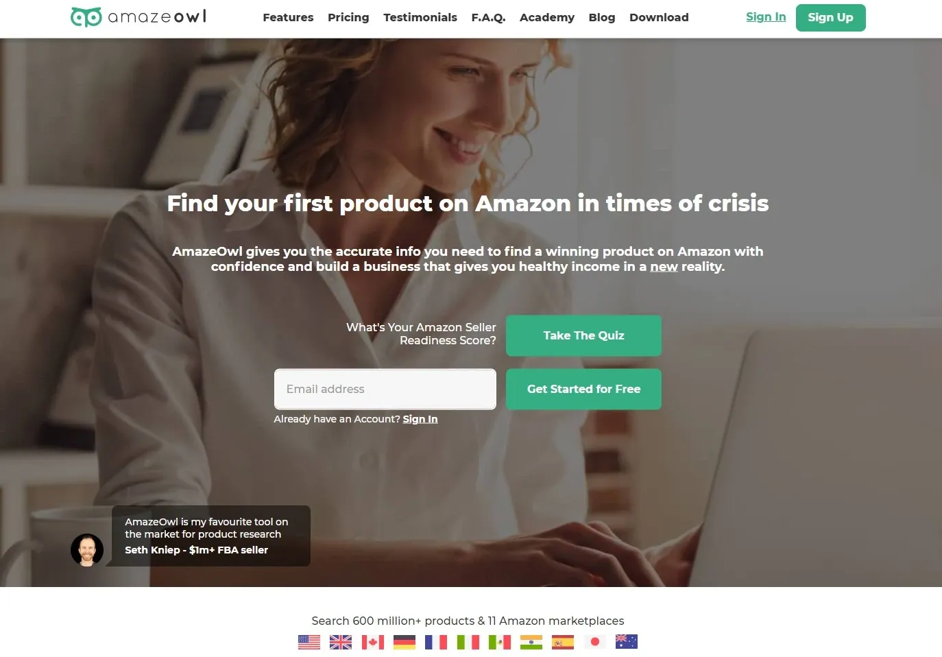 AmazeOwl oferece acesso a 11 mercados diferentes da Amazon