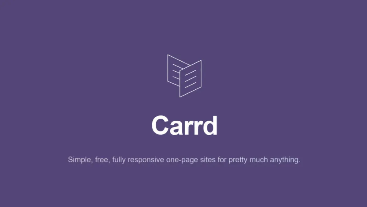 O Carrd é uma ferramenta "no code" que permite criar