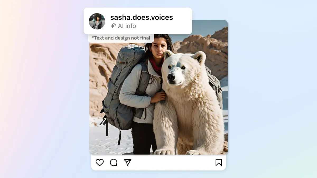 Meta vai rotular imagens geradas por IA no Instagram e Facebook