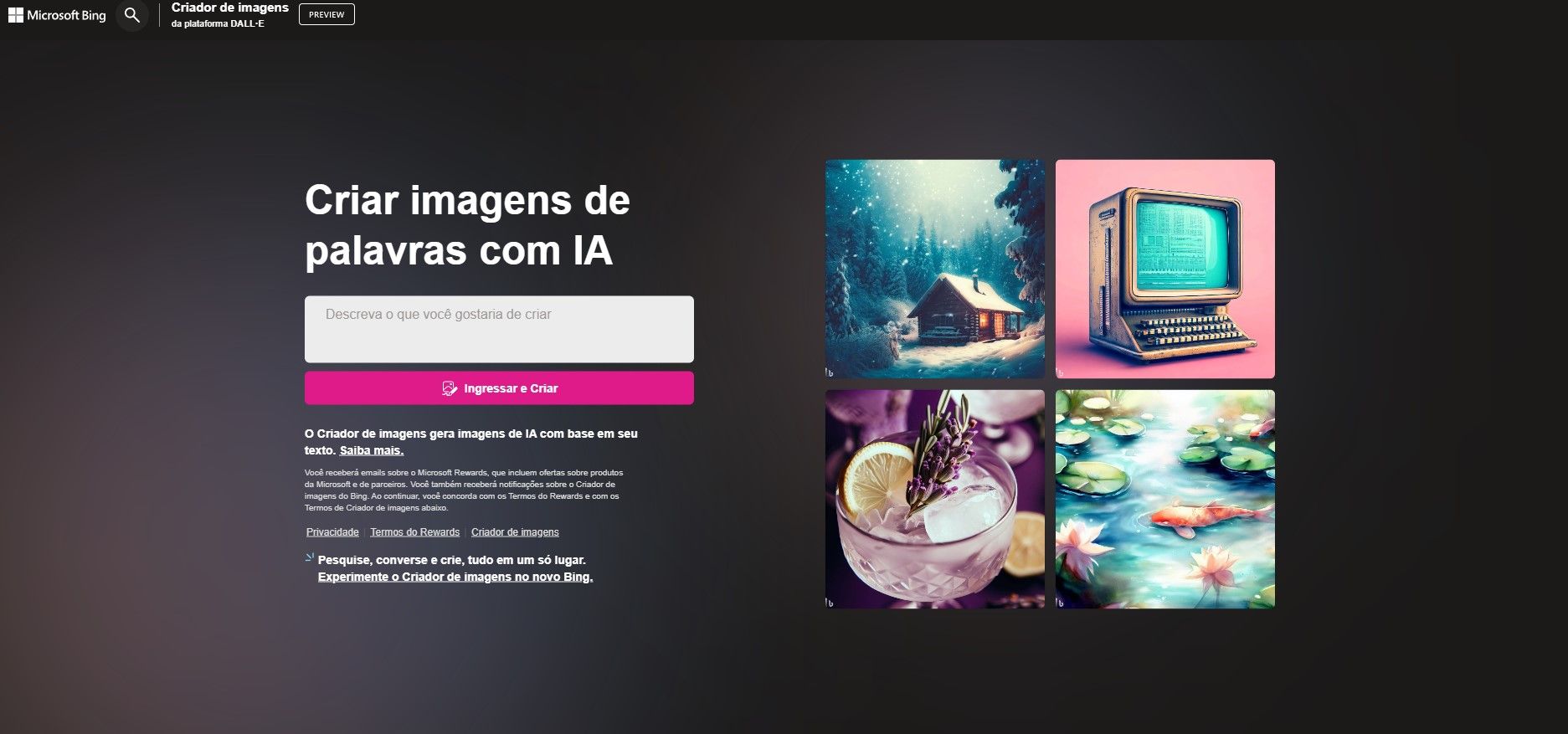 O Bing Image Creator permite que você gere imagens gratuitamente com a ajuda do DALL-E