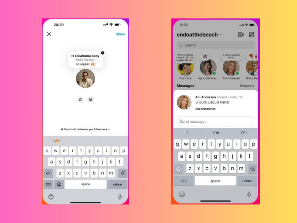As Notas do Instagram estão dando o que falar!