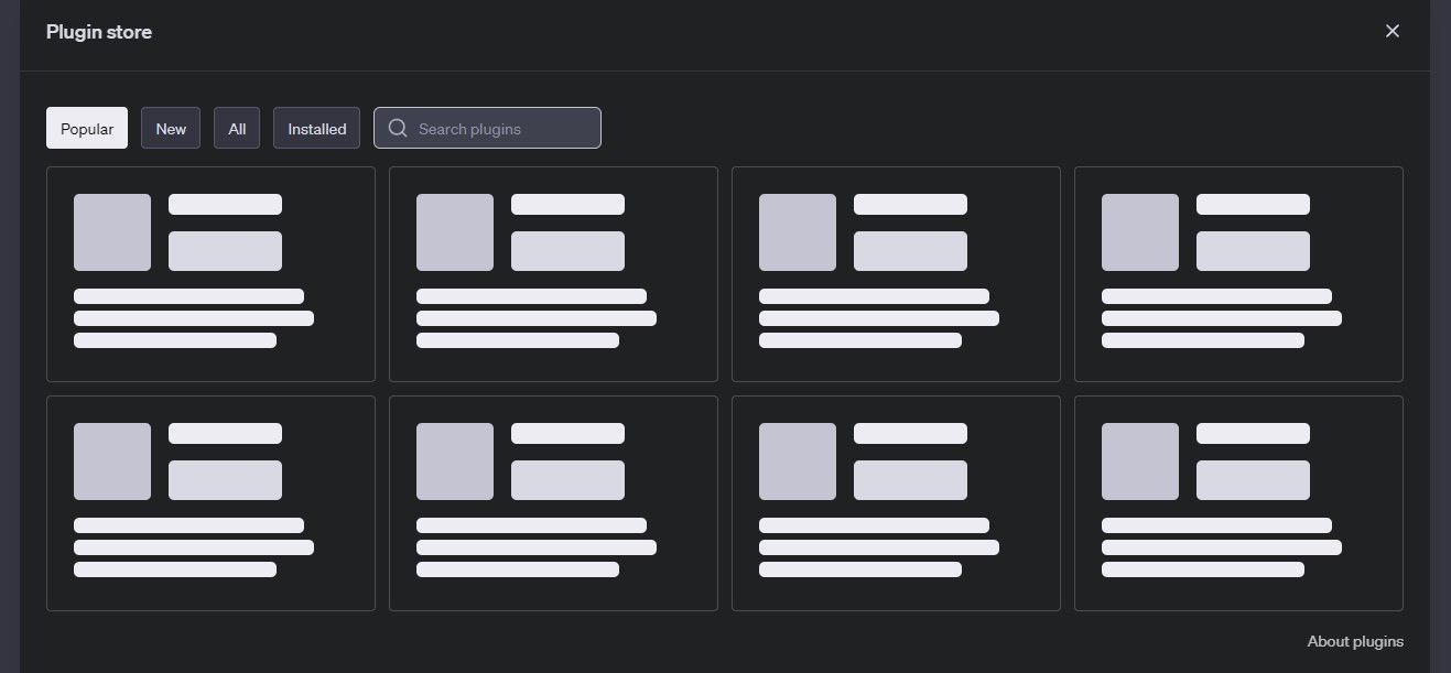 Mais de 400 plugins estão disponíveis para assinantes do ChatGPT Plus