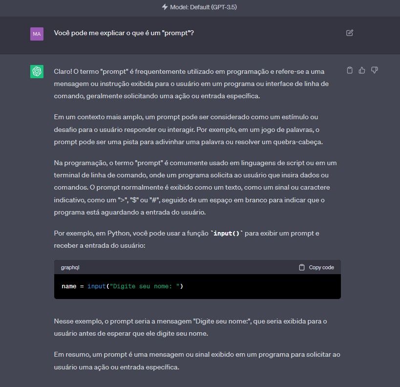 Encadear prompts ou fornecer um papel e contexto para a IA são técnicas eficazes a serem utilizadas com o ChatGPT