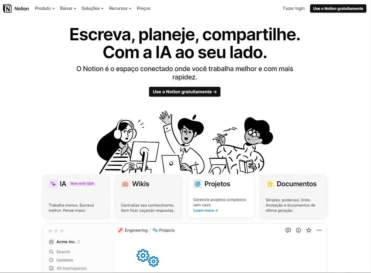 Aplicativo Notion