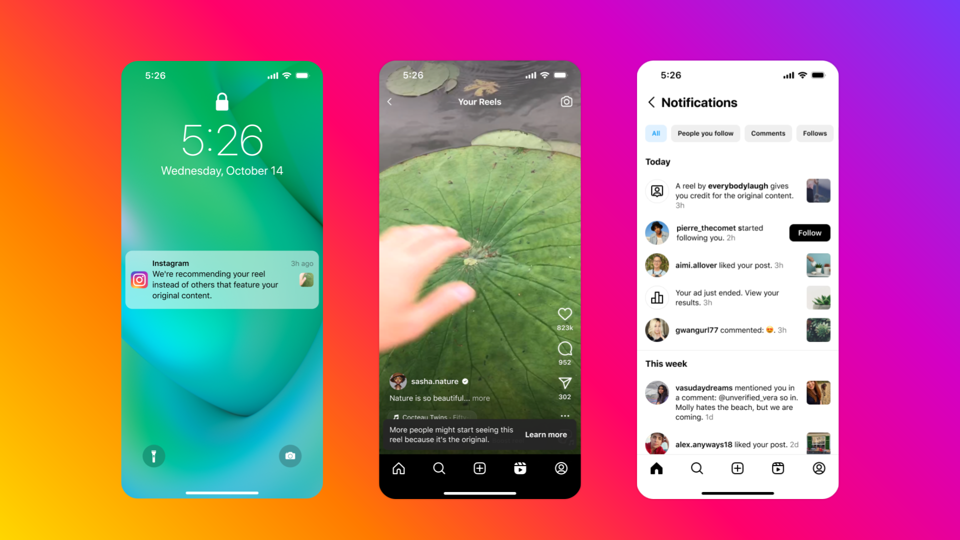 Instagram dá crédito a quem merece